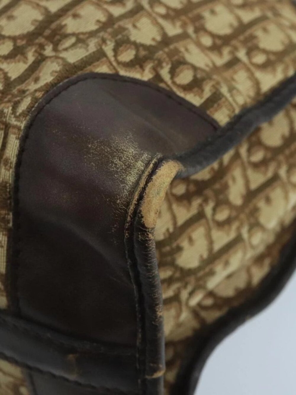 Christian Dior Trotter Canvas Boston Bag Brown Auth 105123 - Picture 14 of 16
